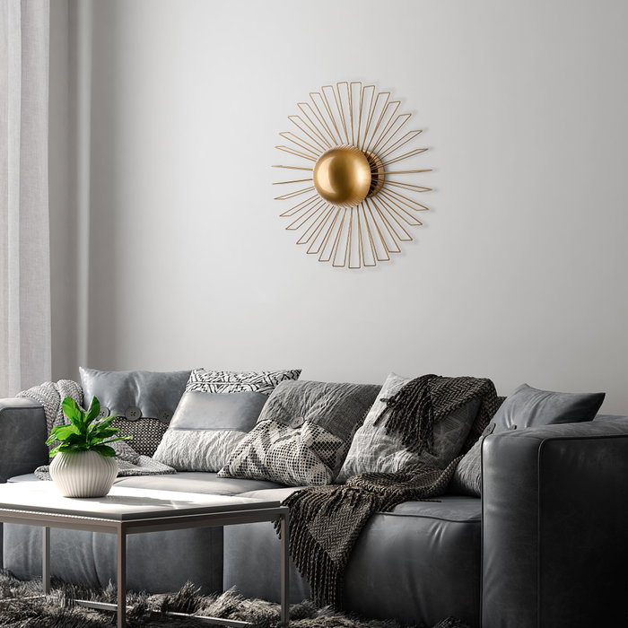 Opviq Lámpara de Pared Kaya Dorada Opviq Lámpara de Pared Kaya Dorada